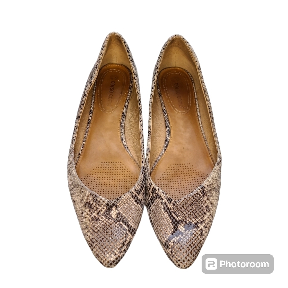 Corso Como Womens Gray Python Embossed Snake Prin… - image 2